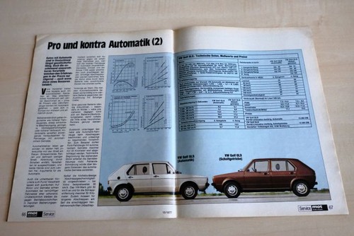 MOT 15/1977 VW Golf I GLS Schaltgetriebe mit 75PS besser als...?