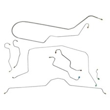 Brake Line Kit Complete Manual Disc Tubes 1969 Chevrolet Corvette Oe Steel 8pc