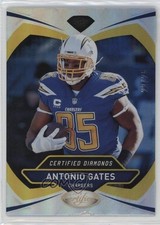 2018 Certified Certified Diamonds Mirror Gold 22/25 Antonio Gates #5 HOF hg6