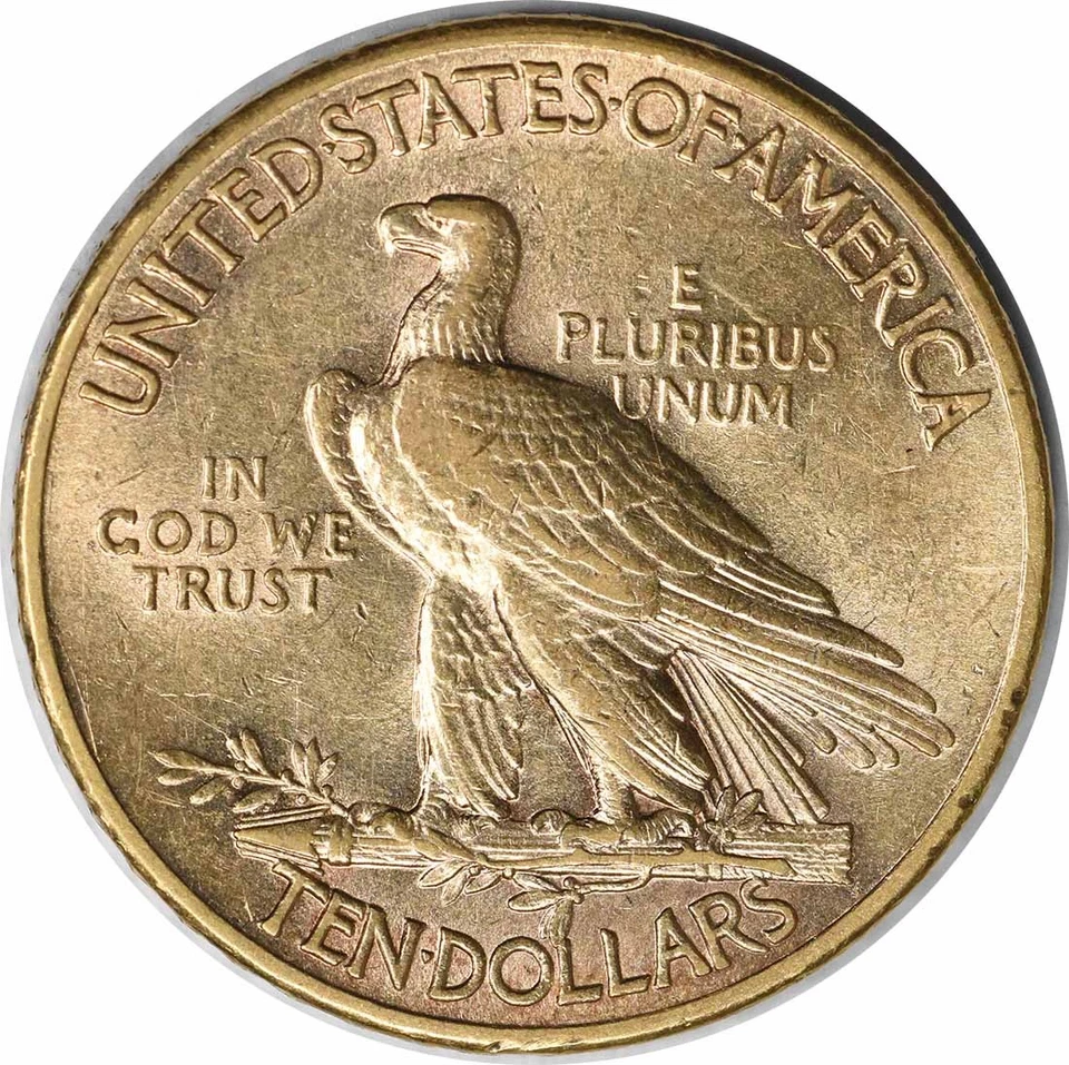 1915 $10 Gold Indian AU Uncertified #209 - Image 2 of 2