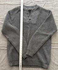 Eddie Bauer Mens Cotton Cable-Knit Henley Pul...