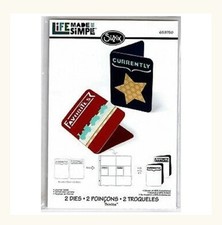Sizzix Thinlits Die Set Journal Cards 659750 Life Made Simple By Rachael Bright 
