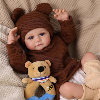 BABESIDE Lifelike Reborn Baby Dolls Boy - 17-Inch Baby Soft Body Realistic-Newbo
