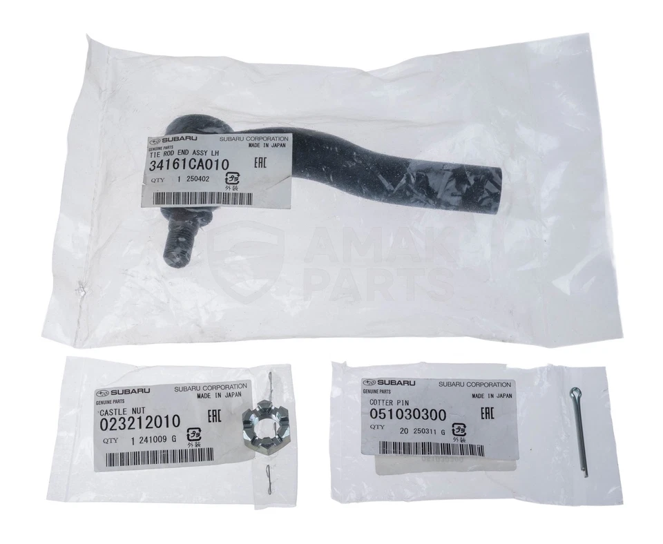 Genuine OEM Left Outer Steering Tie Rod End for Subaru BRZ Scion FRS 34161CA010 - Image 2 of 3