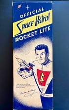 OFFICIAL SPACE PATROL ROCKET LITE IN ORIGINAL BOX 