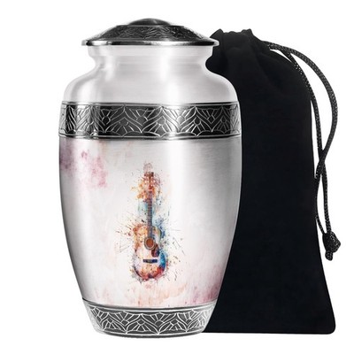 Guitar Soul Funeral Urns for Ashes Adult Women, Unique Urn (10 Inch)