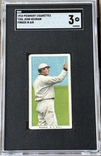 1910 T206 Piedmont John McGraw Portrait New York Giants SGC 3 VERY GOOD CENTERED