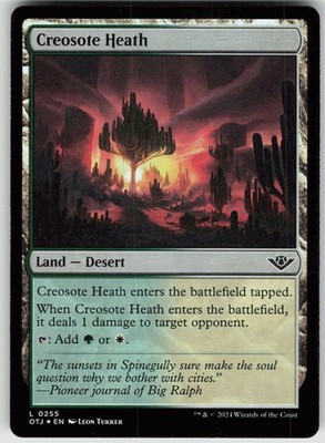 MTG Creosote Heath 255 Outlaws of Thunder Junction L Foil NM