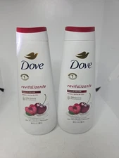 Dove Body Wash Revitalizante Cherry & Chia Milk, 20 oz.(2 Pack)