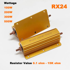 Golden Aluminium Load Resistor Wirewound 0.1 ohm to 15K ohm 100W,200W,300W,500W