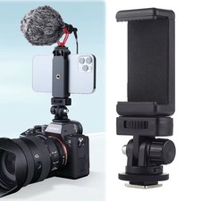 Camera Hot Shoe Phone Holder Monitor Flexible Tripod Adapter w/ Cold Shoe Mount