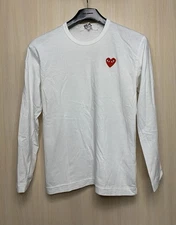 Comme Des Garcons Play Long Sleeve Embroidered Logo Size L