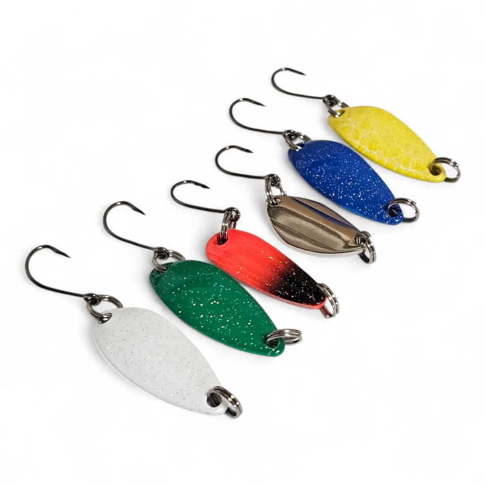 Forellen Spoon Sets Blinker | Köder | versch. Farben UL Angeln Trout Fishing Box - Bild 3 von 3