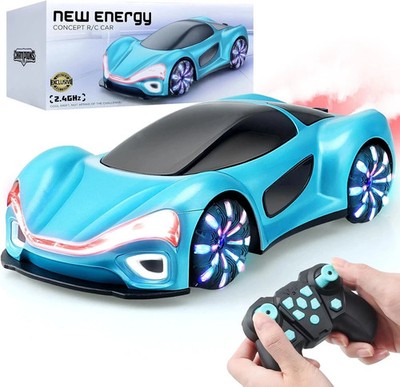 Ferngesteuertes Auto Drift RC Stunt Car mit Lichtspray & Sound, Alter 3 bis 10 - NEU