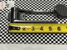 Black Street Hot Rod Universal Oval Aluminum Gas Pedal Black Throttle Adjustable