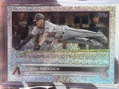 2022 Topps Baseball #318 Josh Reddick 1/1 Platinum Sparkle Foilfractor Arizona