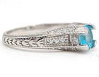 2CT  Aquamarine 925 Sterling Silver Ring Sz 8 U1-1 — photo 2