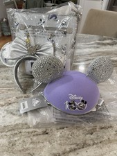 Disney 100 Dooney  Bourke Crossbody Bag, Mickey Ear Hat  Silver Headband