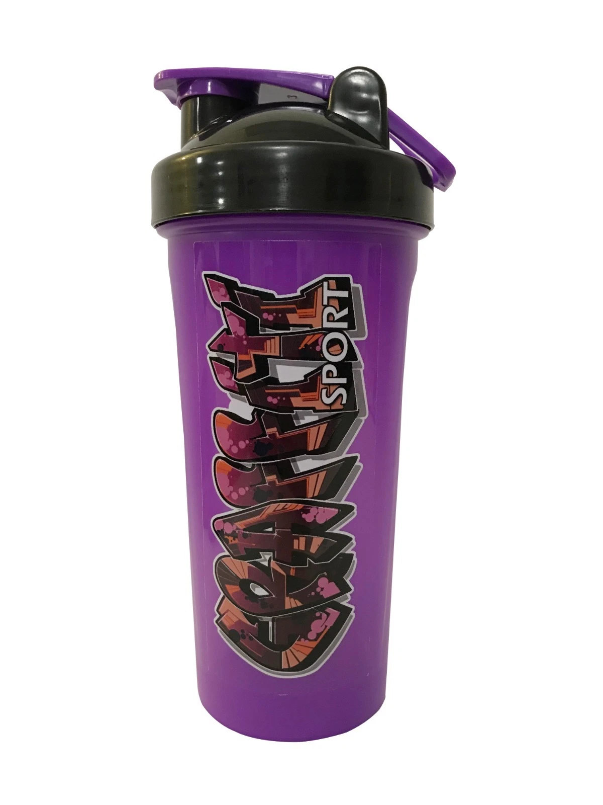 3x Protein Shaker Bottle Neon Purple Graffiti Sport Funky 600-700ml Whisk Ball
Opens in a new window
