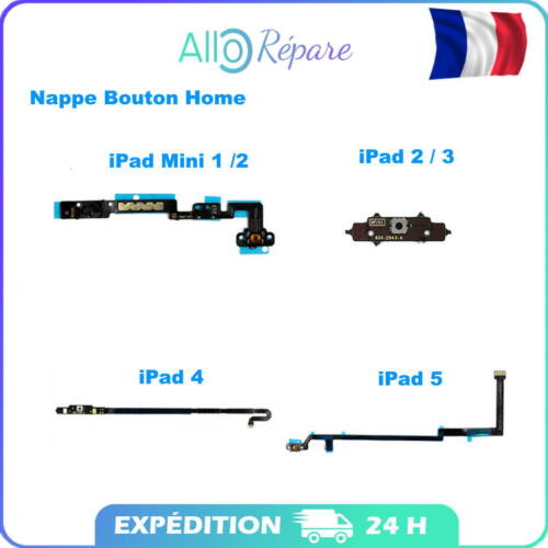 Nappe Bouton Home Flex câble iPad mini 1 / 2 | iPad 2 / 3 / 4 / 5  - Picture 1 of 1