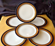 5 x Thomas Rotunda Kobaltblau Goldbordüre Tapio Wirkkala Dessertteller Ø 19 Top