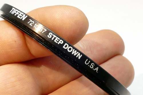 Tiffen 72mm to 67mm Step-Down ring Metal double threaded screw in Made in USA - Picture 7 of 7