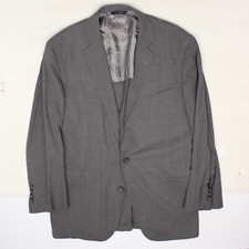 Brooks Brothers Regent Brookscool Mens Suit 41R 36x26 Gray Stripe Wool Silk