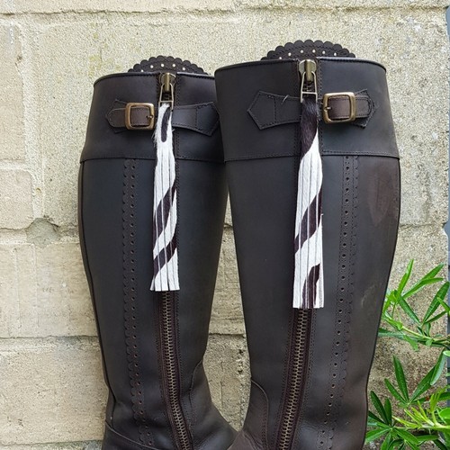 Boot tassels hair on hide perfect for 