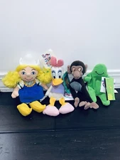x4 Disney Lot New Tags Tarzan Monkey Daisy Duck Its a Small World Flubber Toys