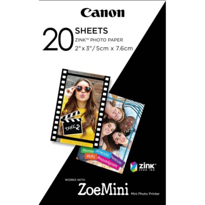 Canon ZP-2030 / 3214C002 Zoemini ZINK  Fotopapier 5x7,5cm - 20 Blatt