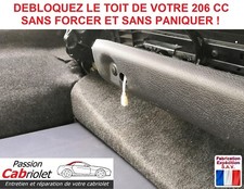 Cordelette tablette Peugeot 206 CC PHASE 1 et 2 + notice installation et Peugeot