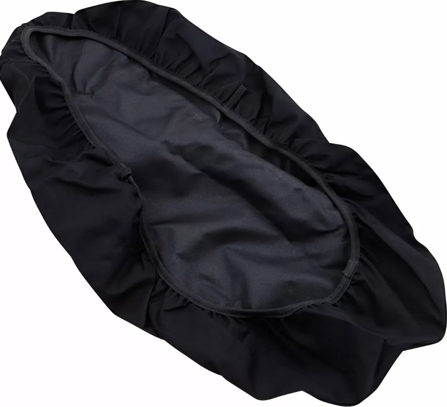 Housse de pluie imperméable noire Drag Specialities pour selle biplace de moto