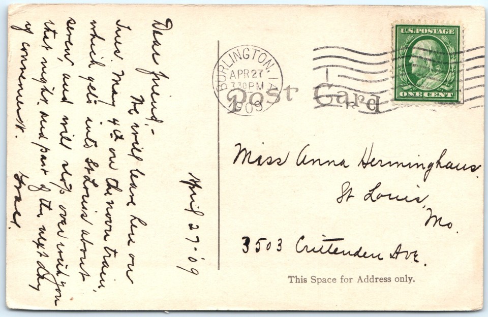 c1910s Burlington, IA Boating Association Huge Crowd Postcard J.J