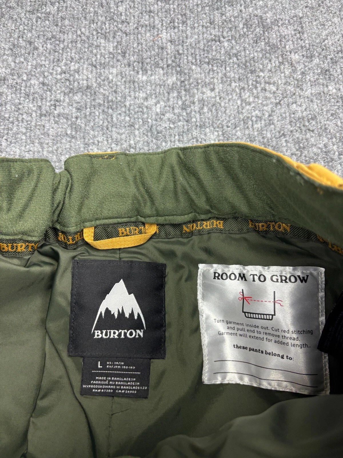 burton exile cargo dryride pants