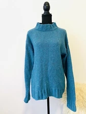 J W Anderson / Uniqlo Size S Sweater Jumper Wool Blend Knit Blue Long Sleeve
