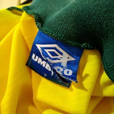 Brazil Team Jersey Home shirt 1994 - 1995 Yellow Umbro Trikot Size
