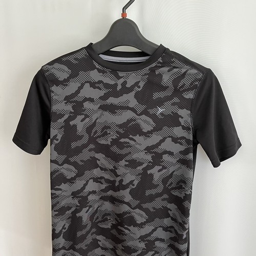 Old Navy Athletic Shirt Top Boys Large L 10/12 Black Camouflage Short Sleeve - Picture 5 of 6