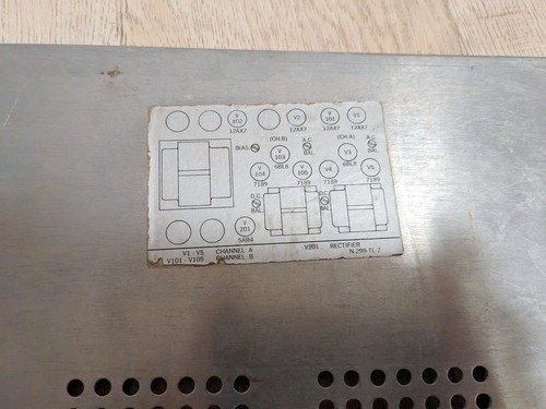 Bottom Plate from SCOTT 299B STEREO TUBE AMPLIFIER - Picture 2 of 8