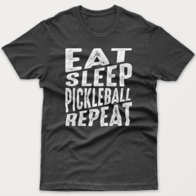 Cool T-shirt EAT SLEEP PICKLEBALL gift idea for man, dad, husband, father's day