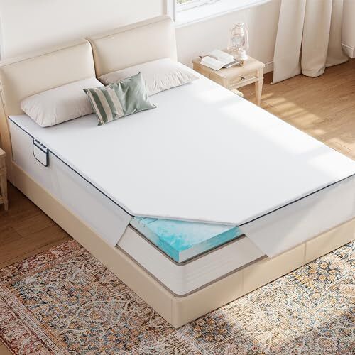 Cooling Memory Foam Mattress Topper King, Soft Gel Infused Memory Foam,Breath...