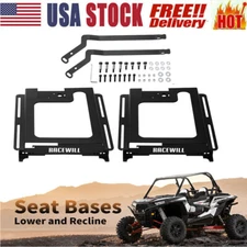 Pair Seat Lower & Recline Bases For Polaris RZR 800/900/S 1000/XP 1000/XP Turbo