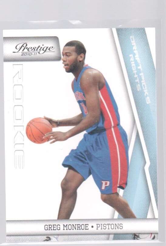 GREG MONROE 2010 -11 PANINI PRESTIGE LIGHT BLUE DRAFT PICK ROOKIE #217 /999