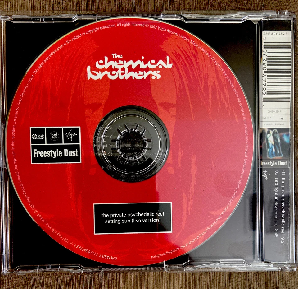 CHEMICAL BROTHERS RARE CD Private Psychedelic Reel Setting Sun MERCURY REV OASIS Foto 2 de 3