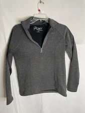 Piper Smartpak Womens XS Quarter Zip Pullover Gray Equestrian Wear 329