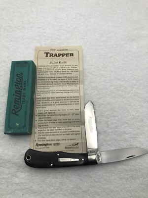 Vintage Remington 1989 Trapper Bullet Knife #R1128 New In Box 
