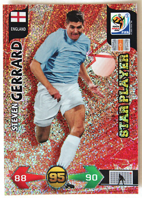 PANINI Adrenalyn XL STEVEN GERRARD Star Player World Cup WM South Africa 2010