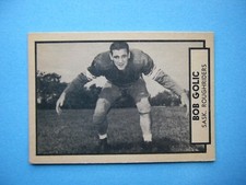 1962 TOPPS CFL FOOTBALL CARD #122 BOB GOLIC EX/NM NM SHARP!! '62 TOPPS
