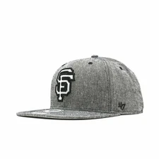Mens 47 Brand SF Giants Captain Snapback - Grey
