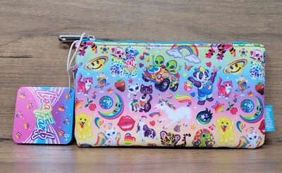 Loungefly LISA FRANK Sticker All Over Print Nylon Zipper Pouch | eBay
