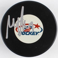 Max Pacioretty Signed Team USA Logo Hockey Puck (JSA COA) Montreal Canadiens 